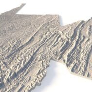 State of West Virginia 3d relief cnc files