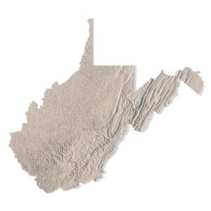 State of West Virginia 3d stl files