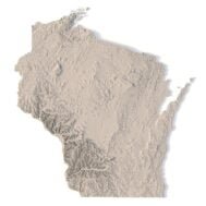 State of Wisconsin 3d stl files