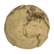 Downloadable Earth STL file for high-resolution 3D printing, suitable for creating physical models of Earth’s landscape.