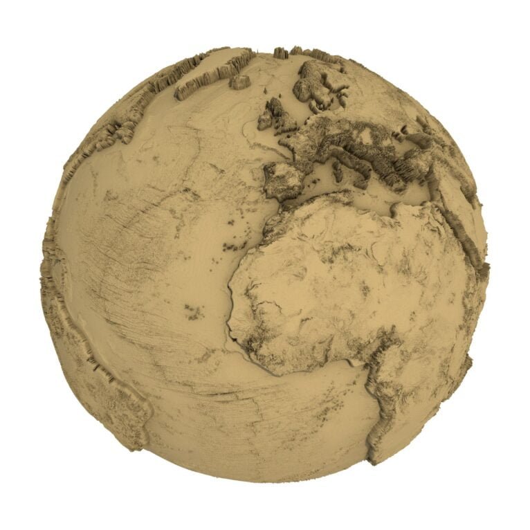 3d model of earth globe