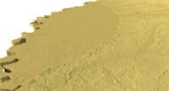 Mississippi digital elevation model STL terrain map