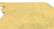 Missouri digital elevation model STL terrain map