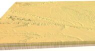 Nebraska digital elevation model STL terrain map