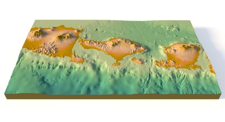 Bali 3D elevation model