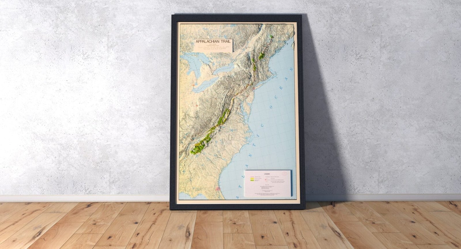 Appalachian Trail 1981 Relief Map | 3D Models And 3D Maps