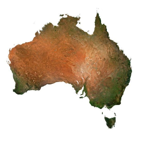 Australia terrain 3D model