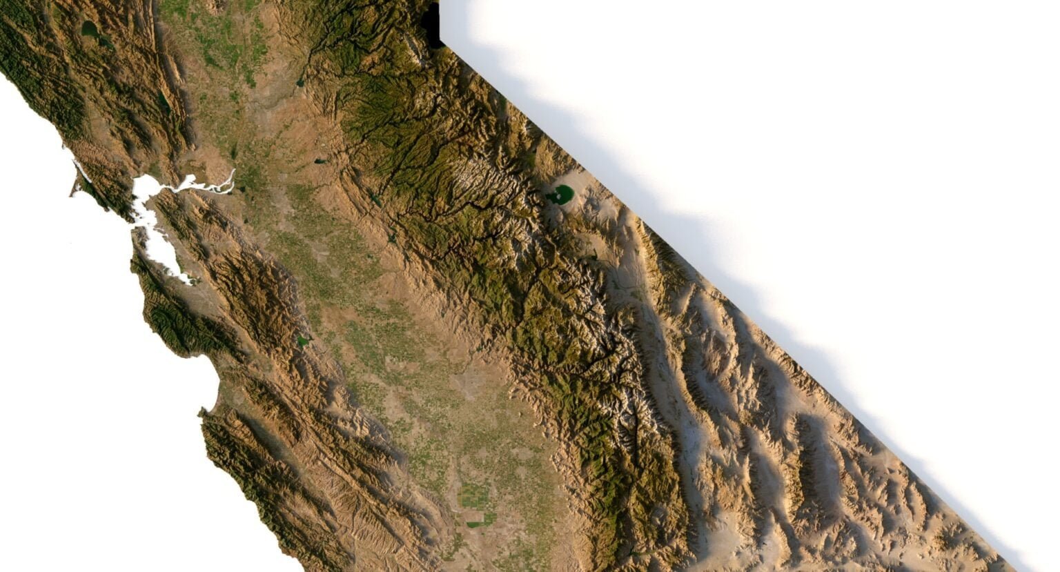 California 3D Model Terrain | Custom 3D Models And 3D Maps