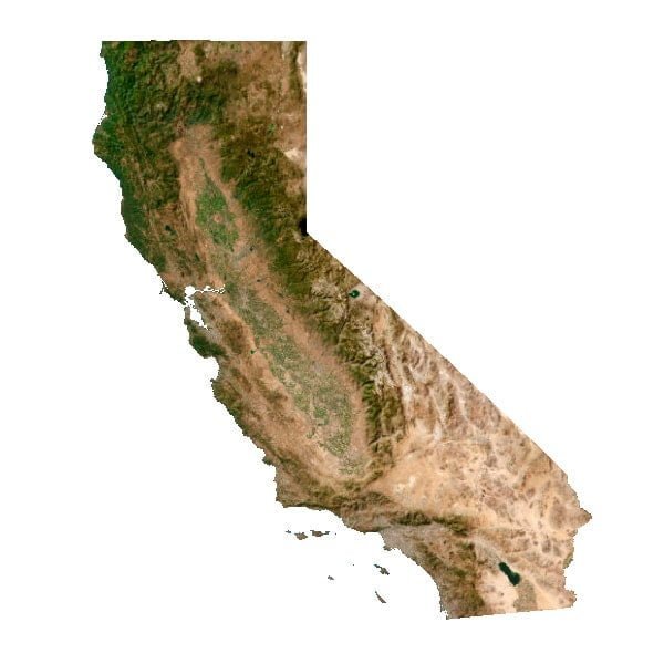 California terrain 3D model