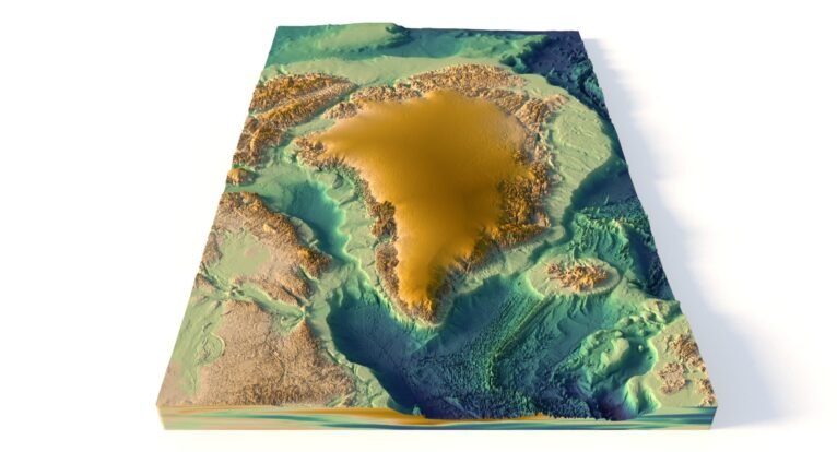 Greenland 3D map