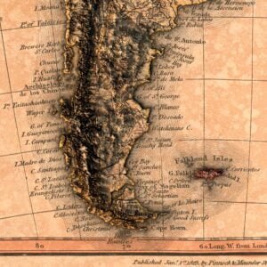 South America historical map