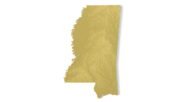 Mississippi 3D terrain map STL for 3D printing
