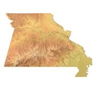 Missouri 3D map
