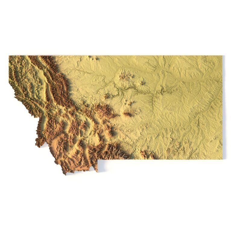 Montana 3d relief cnc files