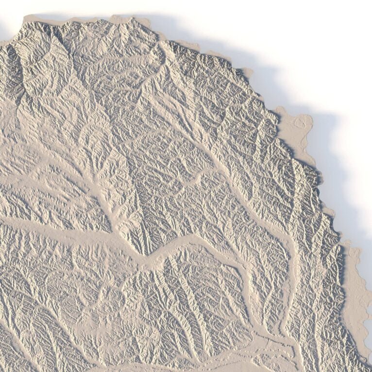 Nebraska terrain 3D model