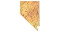 Nevada 3D terrain map STL for 3D printing