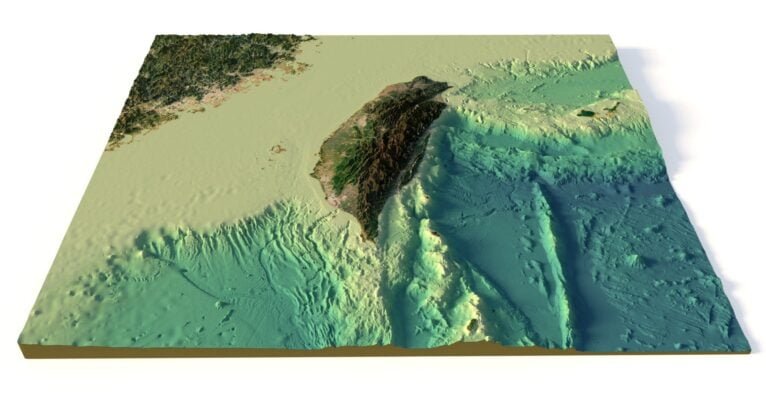 Taiwan 3D elevation model