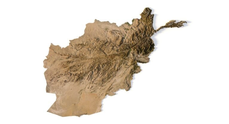 Afghanistan 3D map