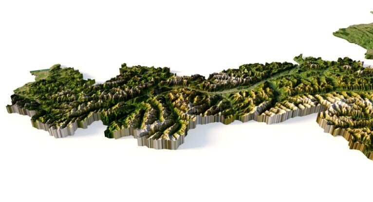 Austria 3D elevation model