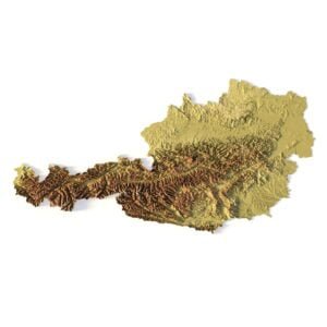Austria terrain 3D model