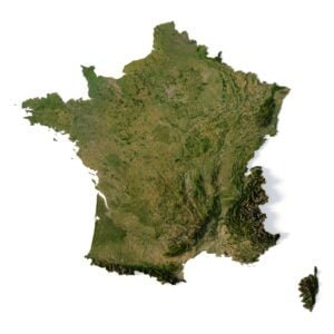 France relief map