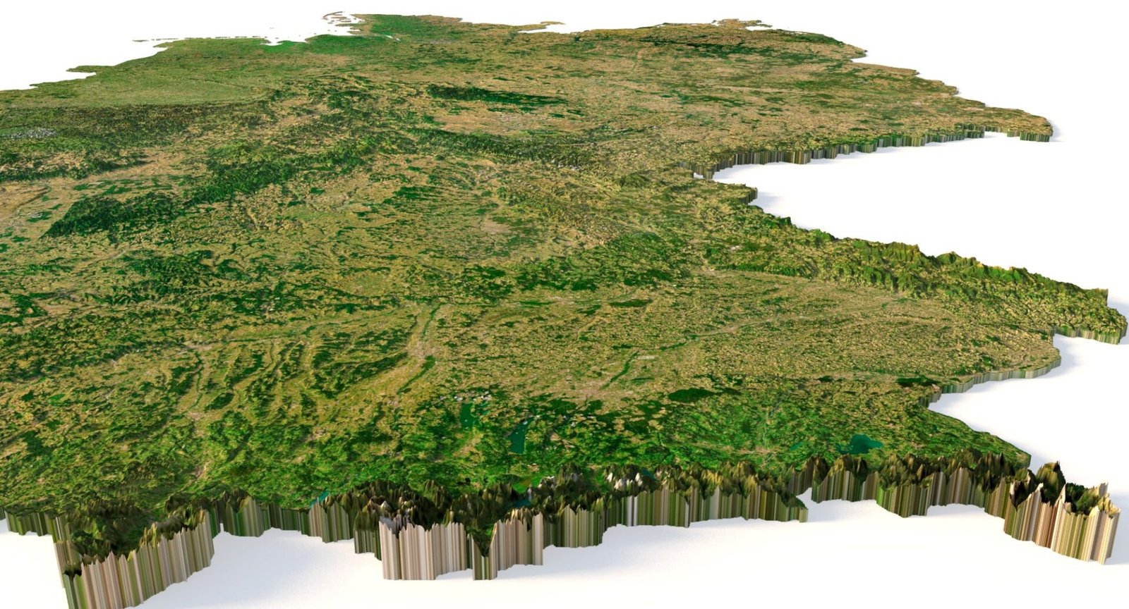 Germany 3D model terrain | Custom 3D Models and 3D Maps