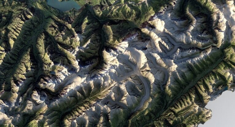 Switzerland terrain