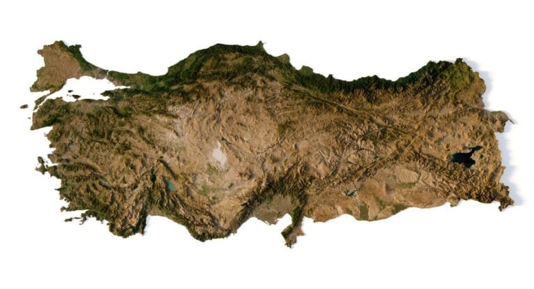 Turkey 3D map