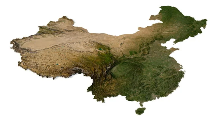 China 3D model terrain | Custom 3D Models and 3D Maps