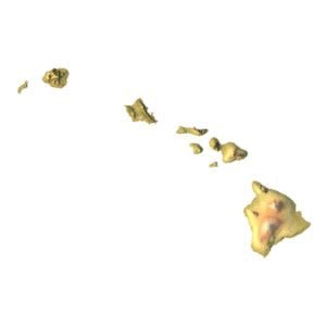 Hawaii terrain 3D model