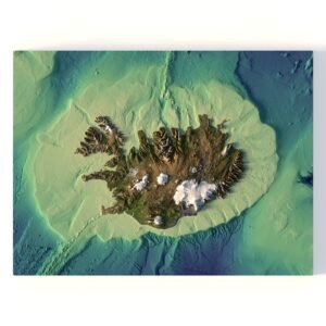 Iceland Terrain Without Water 3D Model