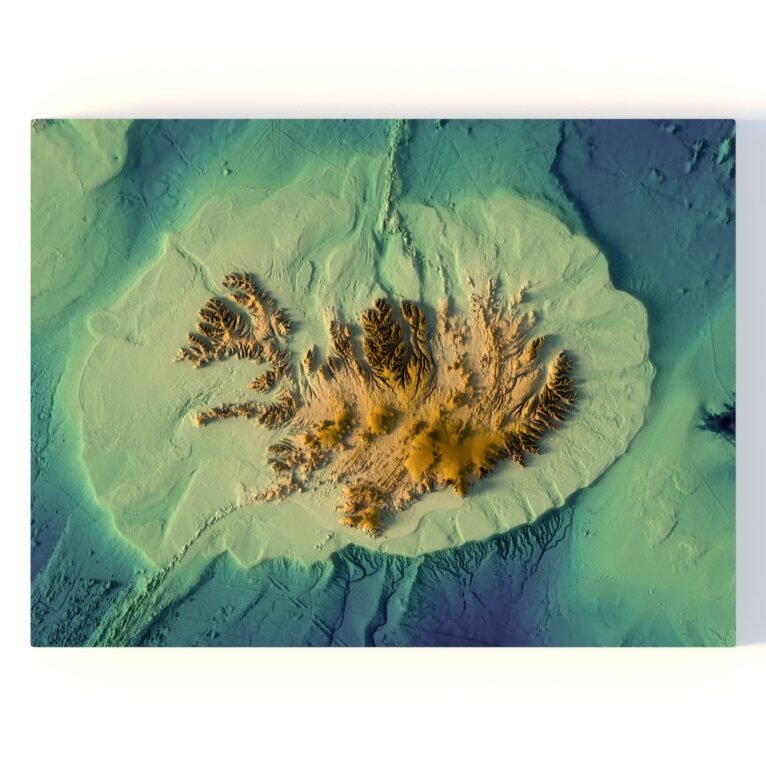 Iceland terrain 3D model