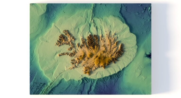 Iceland 3D map