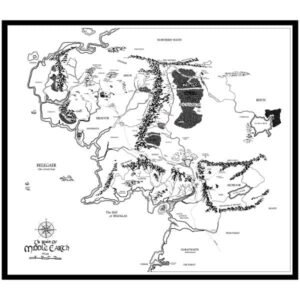 Middle Earth 3D Map | 3D Printable Middle Earth Model (OBJ/STL)