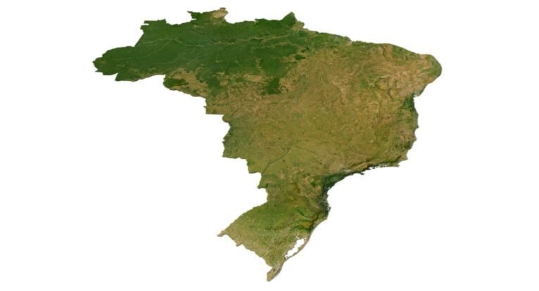Explore Brazil terrain in 3D