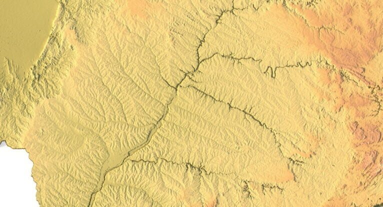 3D map of Brazil topography