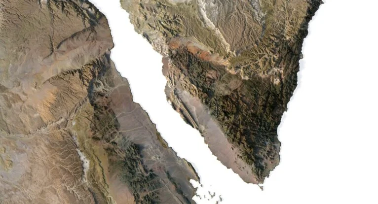 3D terrain model of Egypt