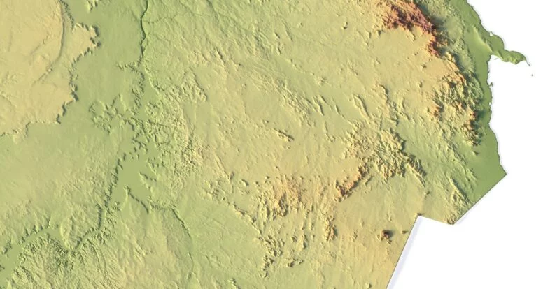 OBJ 3D model of Egypt terrain