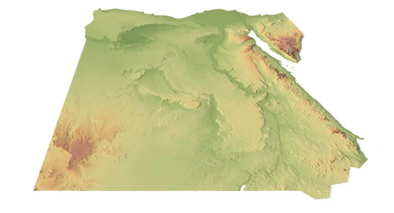 Egypt 3D model terrain