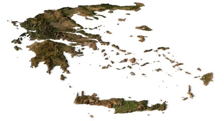 Greece 3D model in C4D format