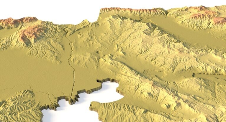 Greece 3D map