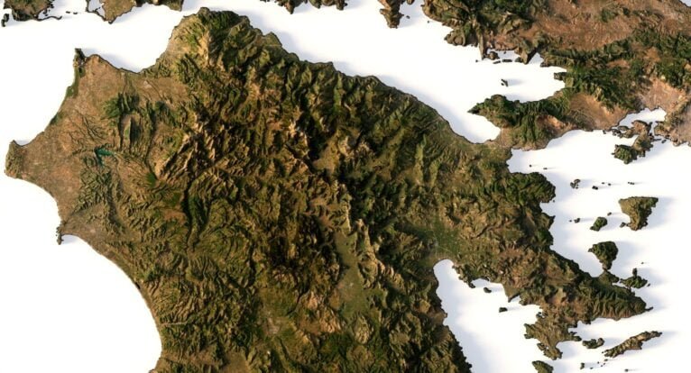Greece's terrain comes to life in 3D