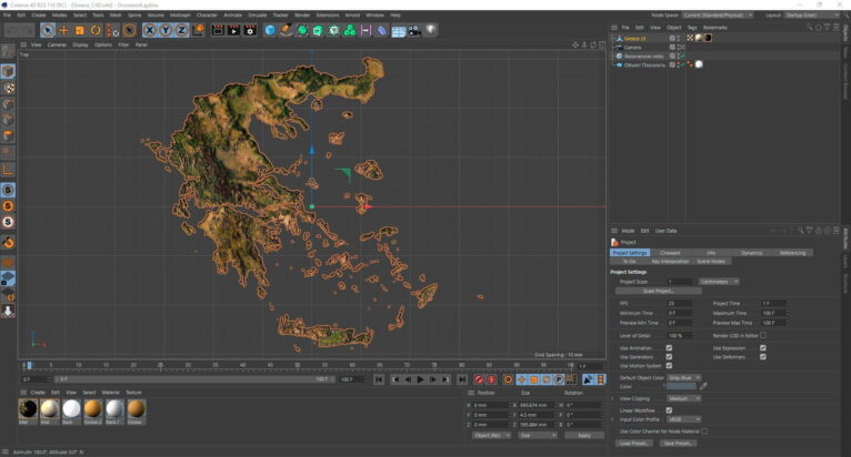 Greece 3D Model - Perfect for 3D Printing, CNC Milling, Design and Art