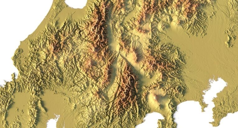 Explore Japan's terrain in 3D
