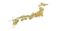 OBJ 3D model of Japan's terrain