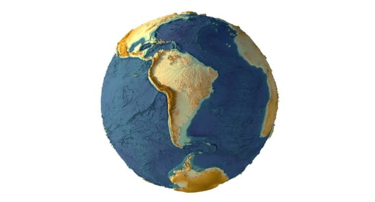 STL 3D model of Earth relief