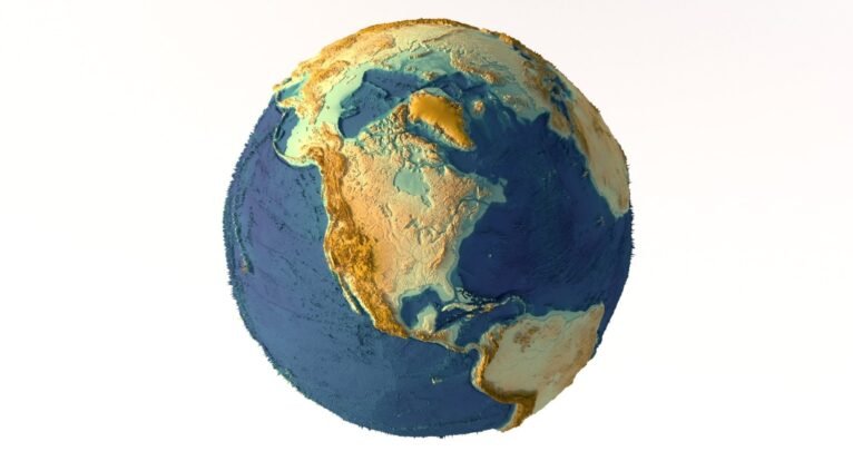 Topographic map Earth