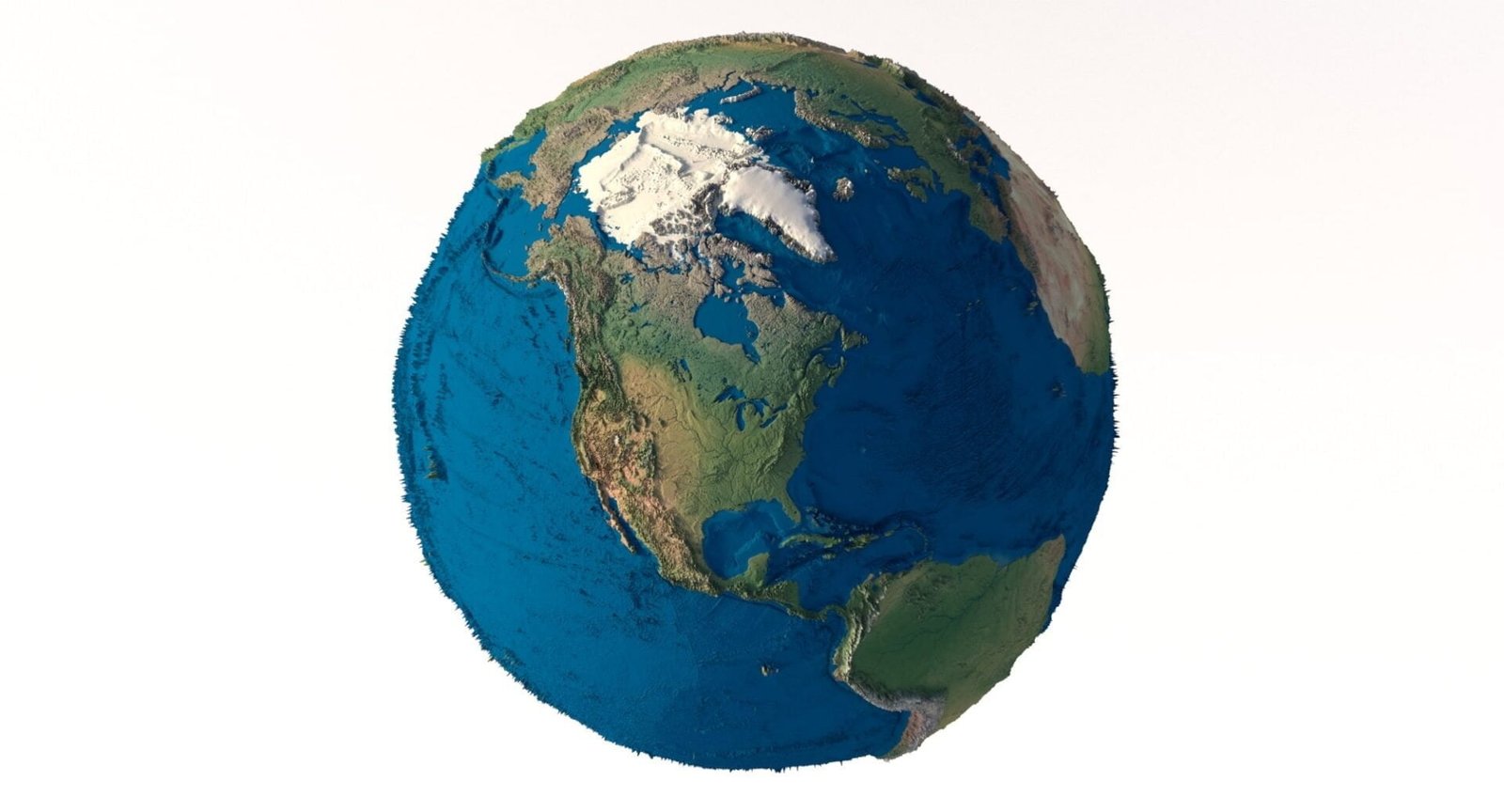 Earth 3d model perfect for 3d printing cnc milling design and art