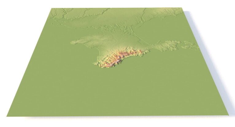 Buy 3D models of Crimea terrain