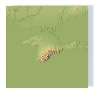 Crimea 3D model terrain